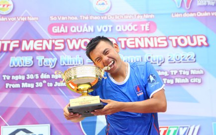 Lý Hoàng Nam lần thứ 3 vô địch M15 Tây Ninh 2022