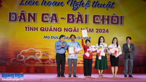 Liên hoan nghệ thuật dân ca - bài chòi tỉnh Quảng Ngãi năm 2024