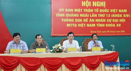 Thông qua Đề án nhân sự Ủy ban MTTQ Việt Nam tỉnh khóa XV