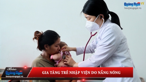 [Video]. Gia tăng trẻ em nhập viện do nắng nóng