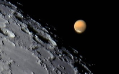 Xem Mặt trăng, sao Hỏa 'kề nhau' tối 26-11