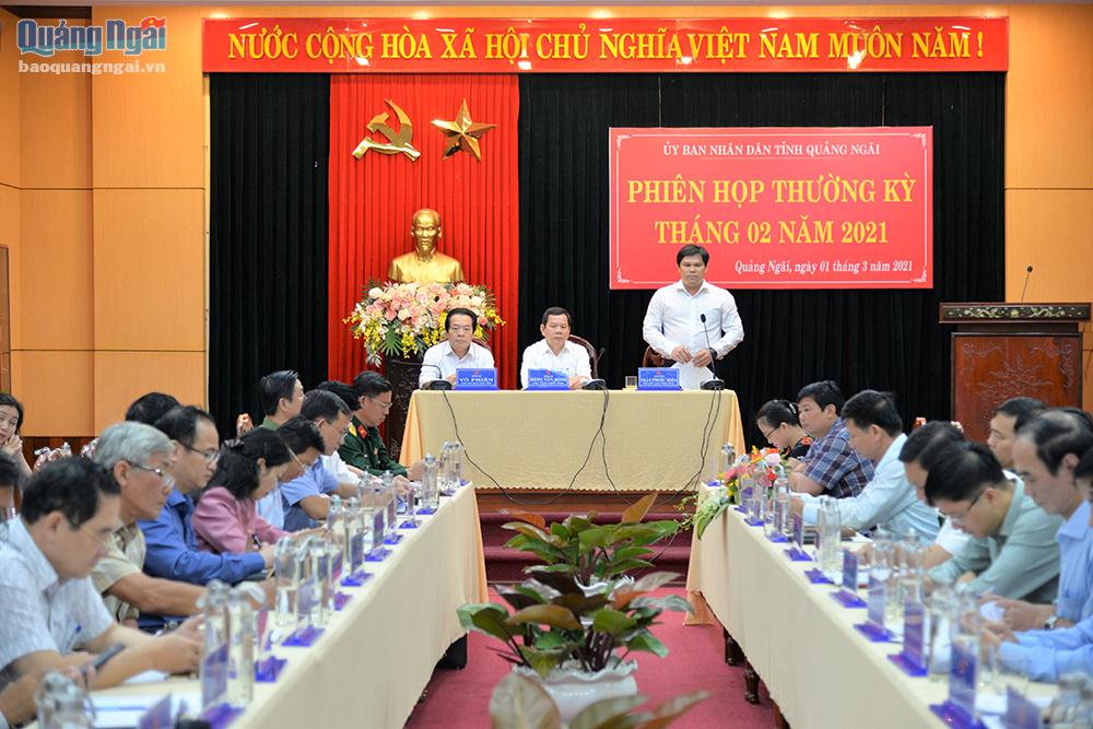 UBND tỉnh Quảng Ngãi họp thường kỳ tháng 2.2021