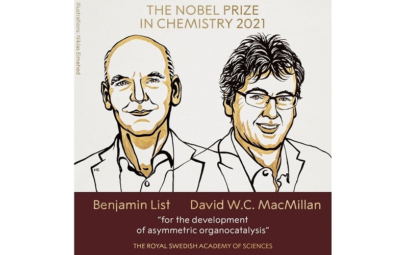Giải Nobel Hóa học 2021 vinh danh nghiên cứu về cách xây dựng phân tử