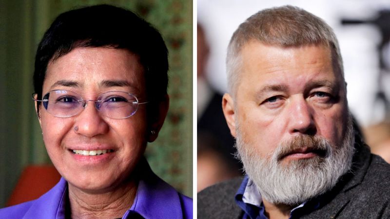 Nobel Hòa bình 2021 trao cho 2 nhà báo
