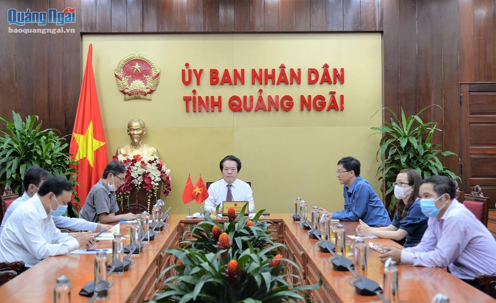 Tiếp xã giao Tổng lãnh sự Trung Quốc tại TP.Đà Nẵng bằng hình thức trực tuyến