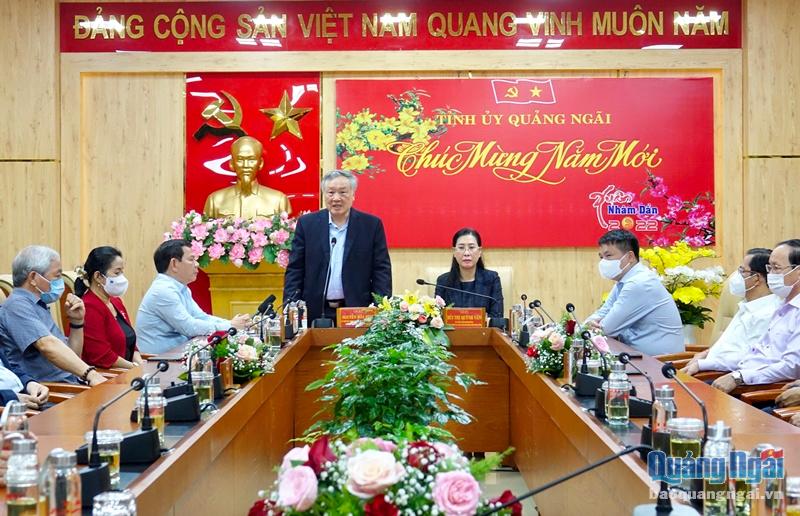 Ủy viên Bộ Chính trị, Bí thư Trung ương Đảng, Chánh án TAND Tối cao Nguyễn Hòa Bình thăm, chúc Tết tại Quảng Ngãi