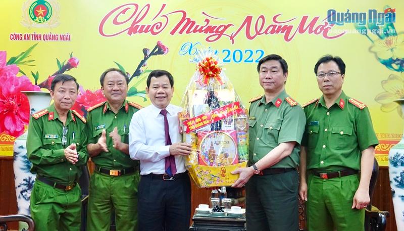 Chủ tịch UBND tỉnh Đặng Văn Minh thăm, chúc Tết cán bộ, chiến sĩ Công an tỉnh