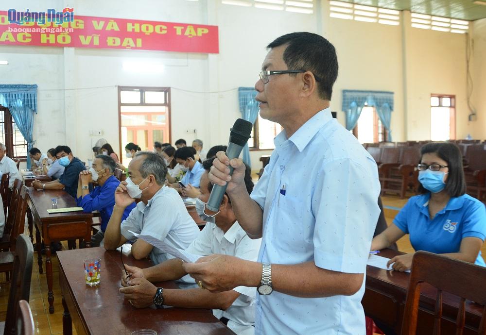 Đại biểu HĐND tỉnh tiếp xúc cử tri phường Trương Quang Trọng