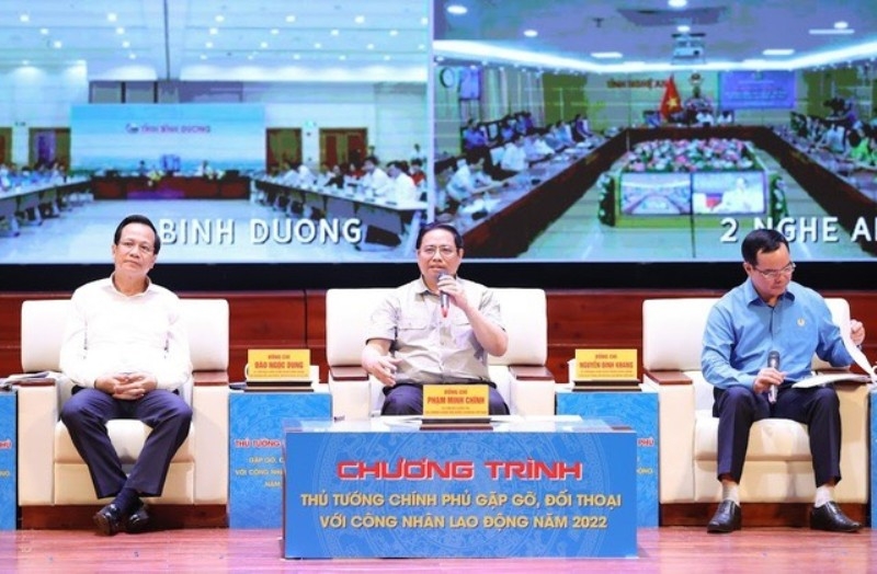 Thủ tướng Phạm Minh Chính gặp gỡ, đối thoại với công nhân lao động