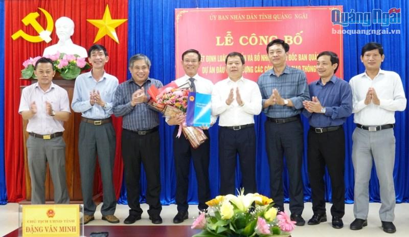 Đồng chí Lê Quốc Đạt giữ chức Giám đốc Ban Quản lý dự án Đầu tư xây dựng các công trình giao thông tỉnh