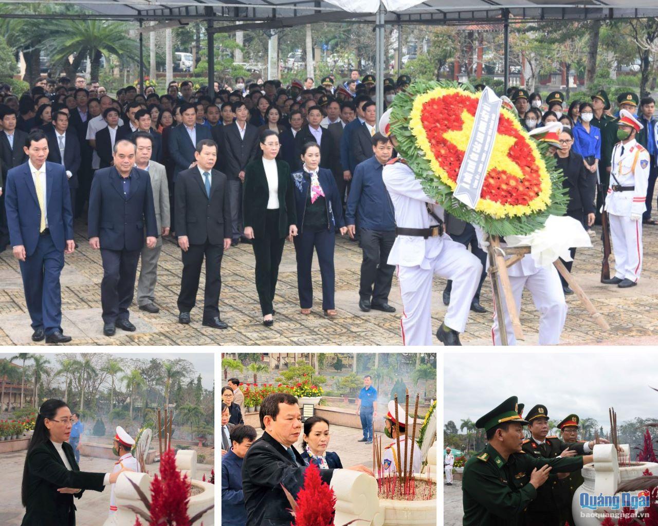 Lãnh đạo tỉnh viếng Nghĩa trang Liệt sĩ nhân tết Nguyên đán Quý Mão 2023
